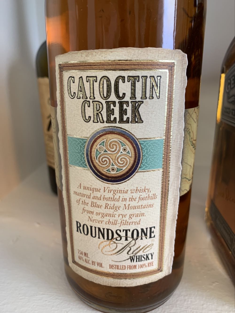 Catoctin Creek Roundstone Rye Whiskey - Catoctin Creek (750 mL) alcohol collectible [Barcode 855397002072] - Main Image 1