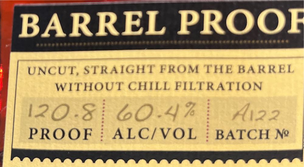 Elijah Craig Barrel Proof A124 - Elijah Craig Distillery (750 mL) alcohol collectible [Barcode 096749472215] - Main Image 4