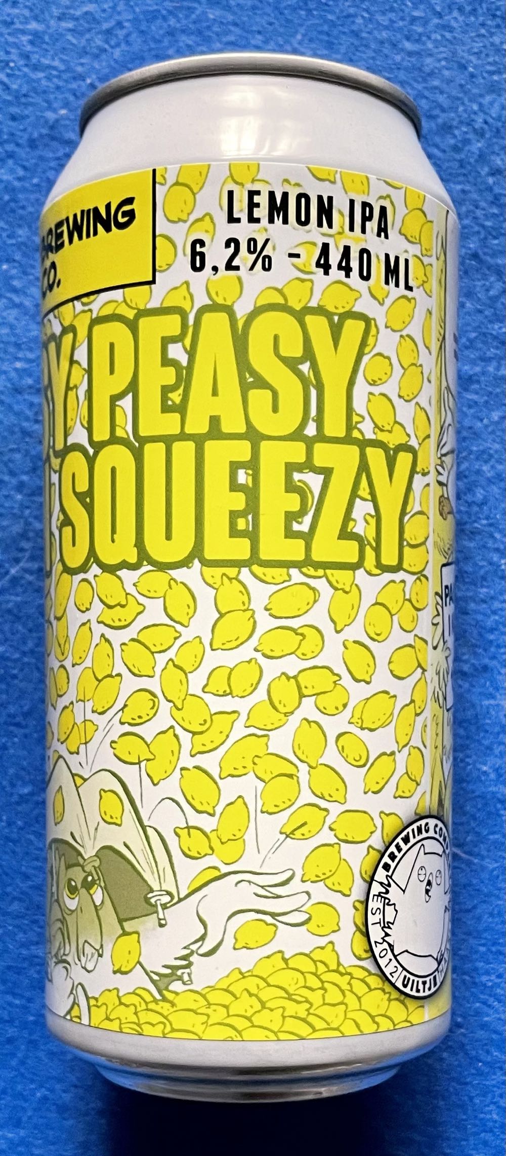 Easy Peasy Lemon Squeezy - Uiltje Brewing Company (440 mL) alcohol collectible [Barcode 8719325257892] - Main Image 4