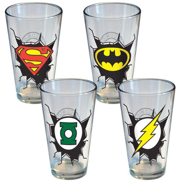 DC Set Of 4 Glasses  (16 FL OZ) alcohol collectible [Barcode 674449070919] - Main Image 2