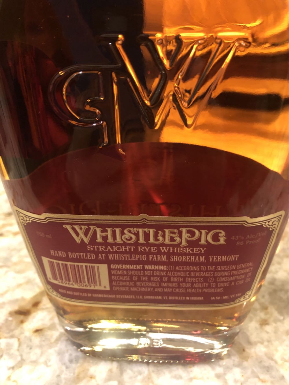 Whistlepig Old World Cask Finish Rye 100% Amburana - Whistlepig (750mL) alcohol collectible [Barcode 858964006916] - Main Image 2