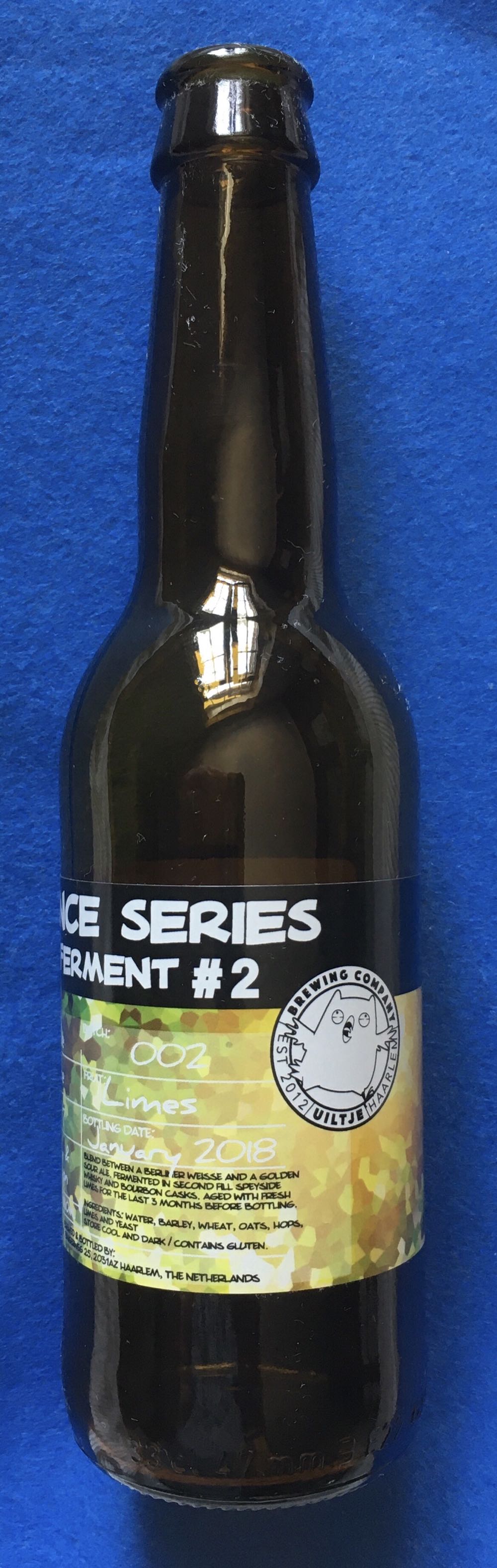 Sequence Series Cask Ferment # 2 - Uiltje Brewing Company (330 mL) alcohol collectible [Barcode 8719325257014] - Main Image 2