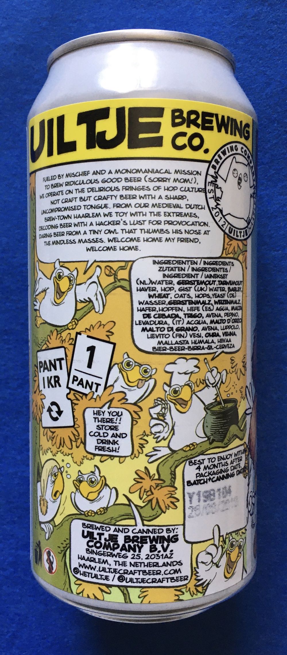 Mosaic Mammoth - Uiltje Brewing Company (440 mL) alcohol collectible [Barcode 8719325257908] - Main Image 3