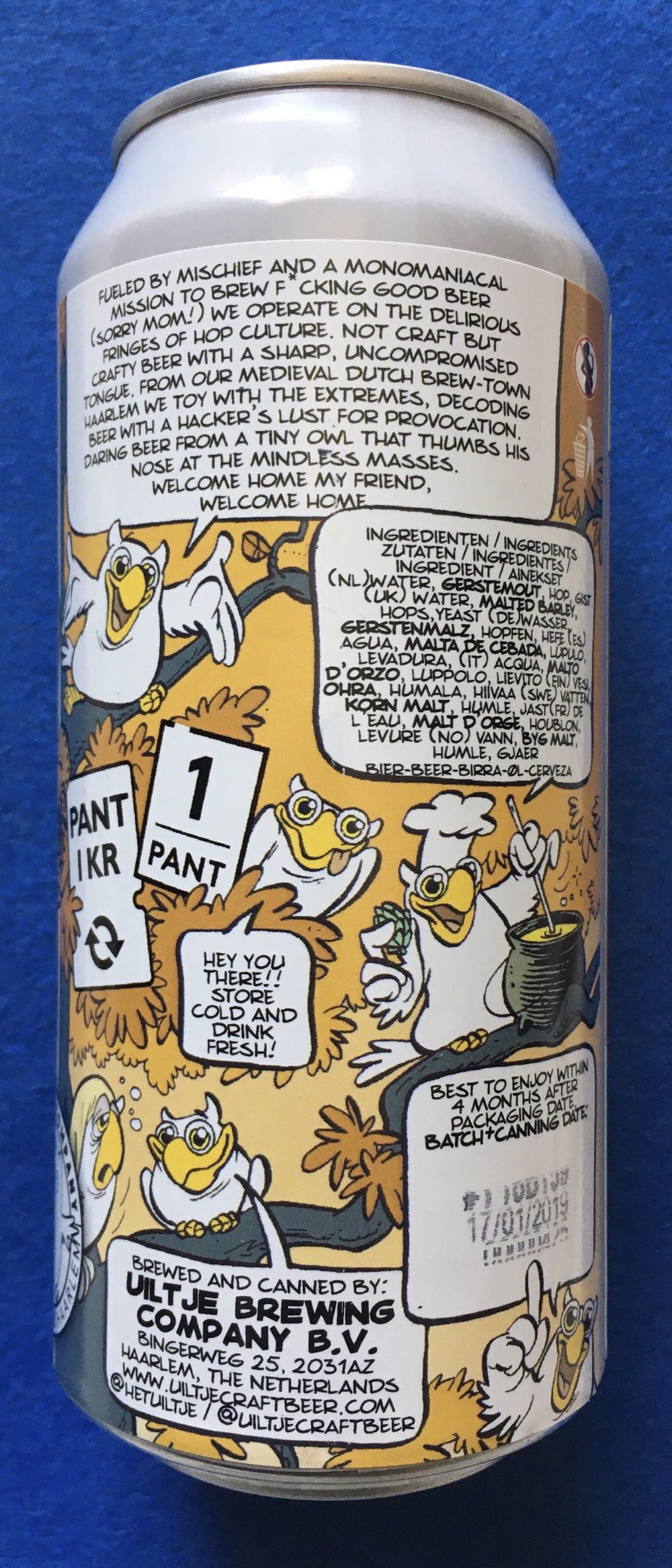 Centennial Centipede - Uiltje Brewing Company (440 mL) alcohol collectible [Barcode 8719325257557] - Main Image 3