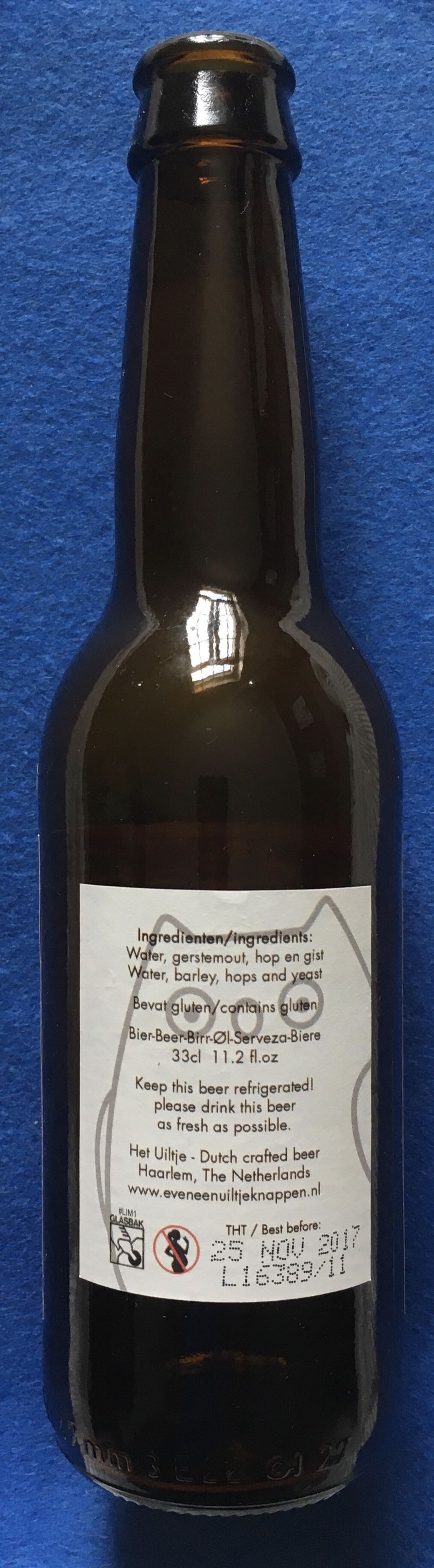 Oh! Buurman, Wat Doet U Nu? - Uiltje Brewing Company (330 mL) alcohol collectible [Barcode 8717953156433] - Main Image 3