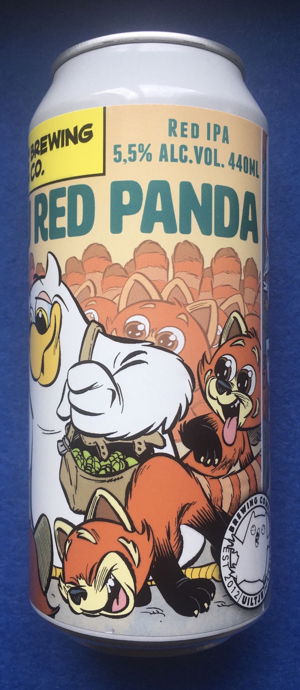 Rakau Red Panda - Uiltje Brewing Company (440 mL) alcohol collectible [Barcode 8719325257601] - Main Image 2