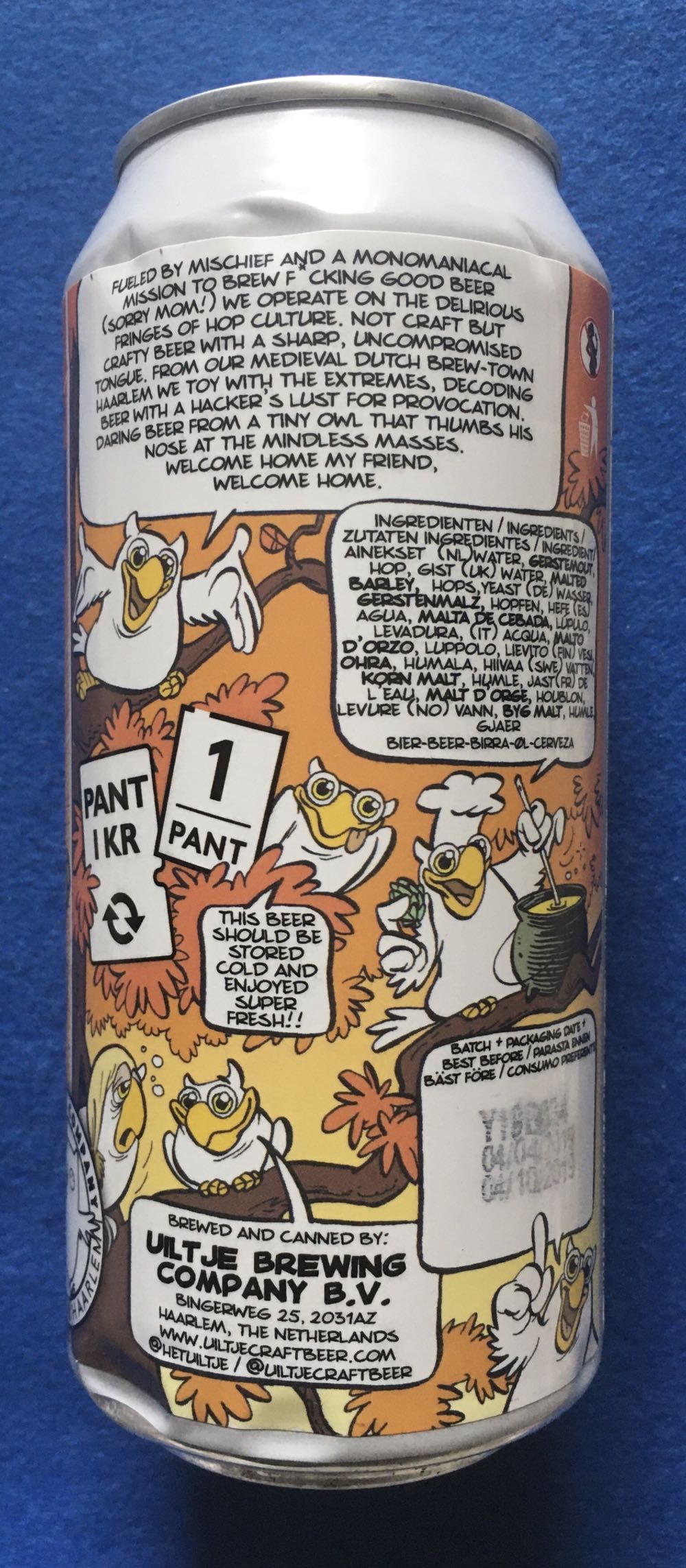 Hedgehogs On The Horizon! - Uiltje Brewing Company (440 mL) alcohol collectible [Barcode 8719325257632] - Main Image 3