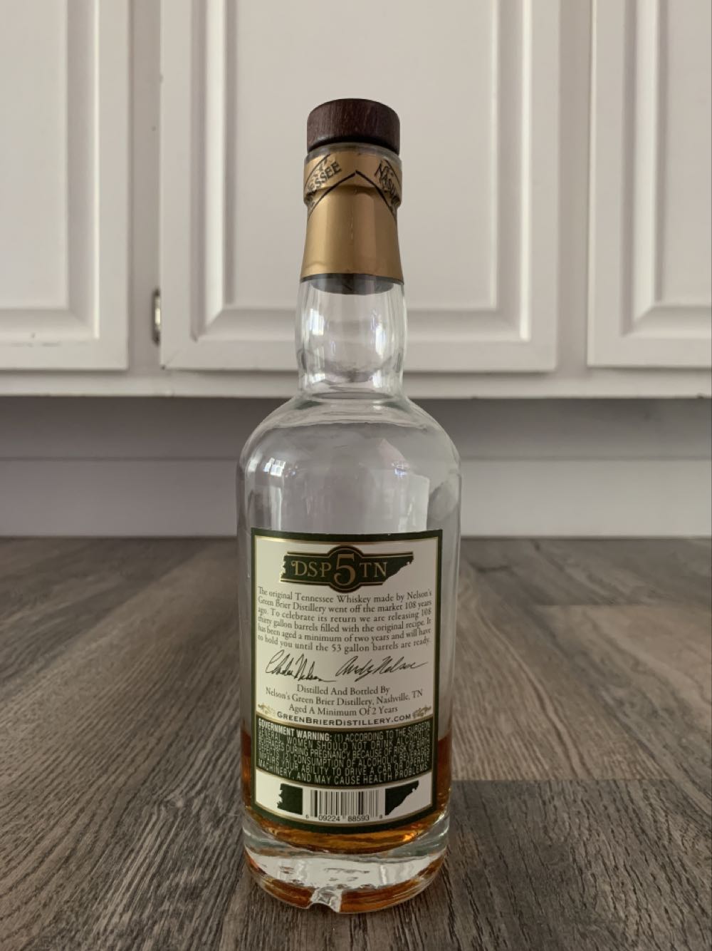 First 108 - Nelson Green Briar Distillery (375 mL) alcohol collectible [Barcode 609224885938] - Main Image 2