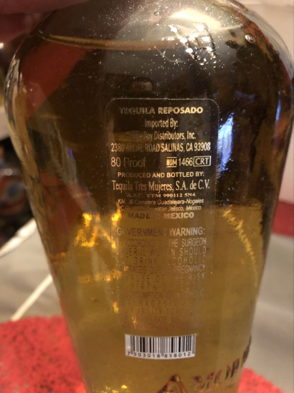 Amor Mío - NOM 1466 (750 mL) alcohol collectible [Barcode 7503018858012] - Main Image 2