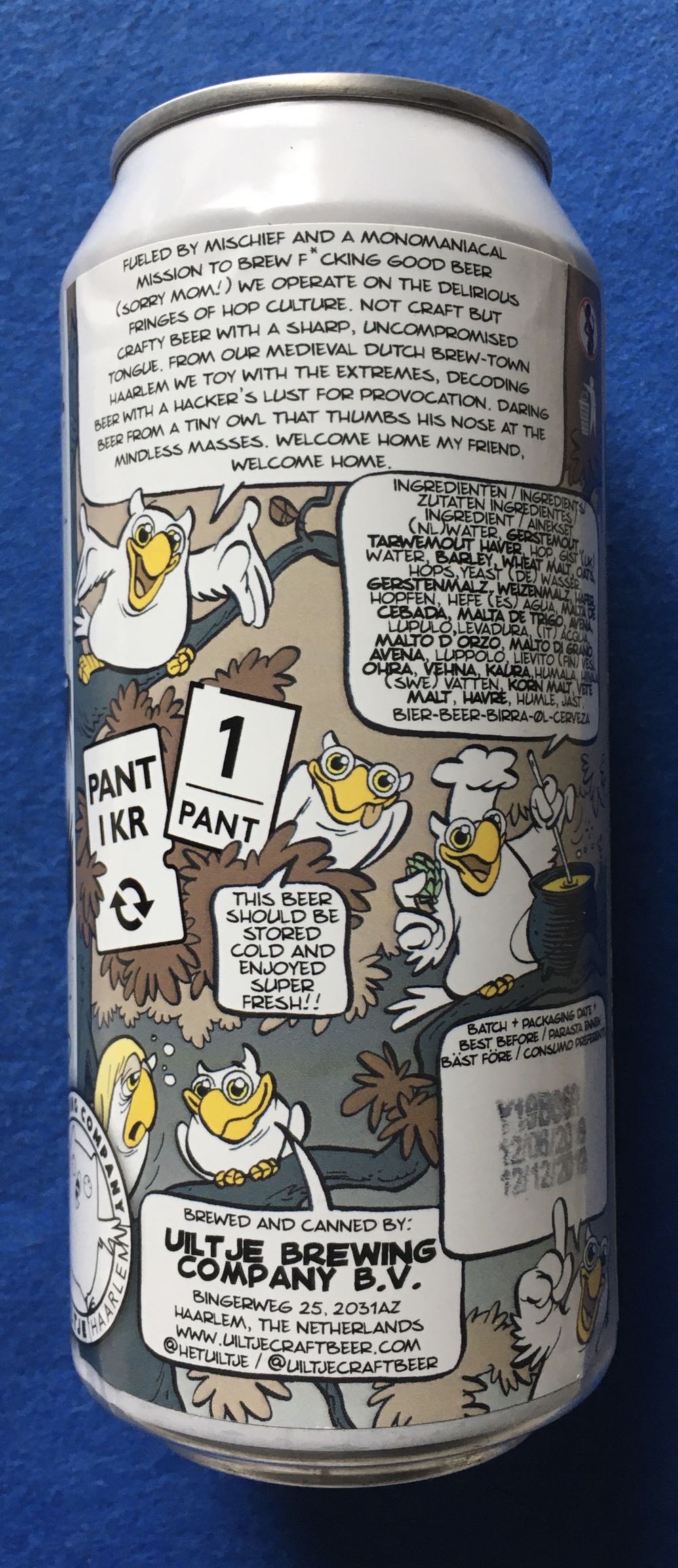 Psycho Pekko Parrot - Uiltje Brewing Company (440 mL) alcohol collectible [Barcode 8719325539233] - Main Image 3