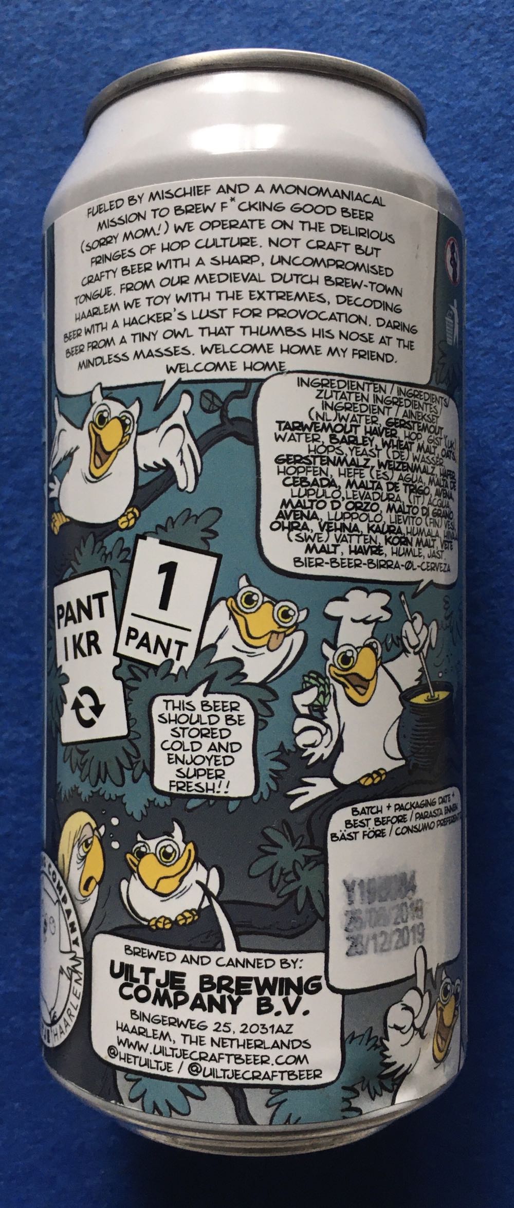 Tomahawk Tiger Shark - Uiltje Brewing Company (440 mL) alcohol collectible [Barcode 8719325539240] - Main Image 3