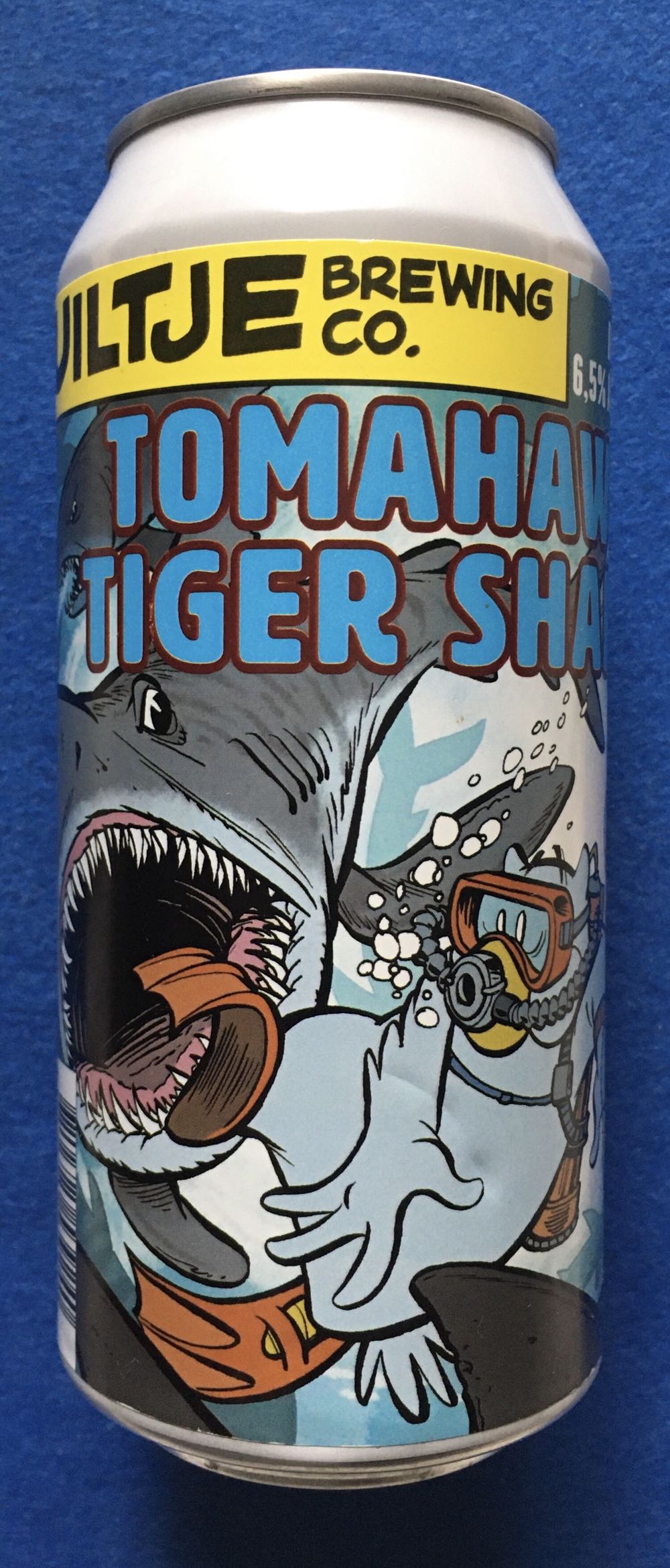 Tomahawk Tiger Shark - Uiltje Brewing Company (440 mL) alcohol collectible [Barcode 8719325539240] - Main Image 4