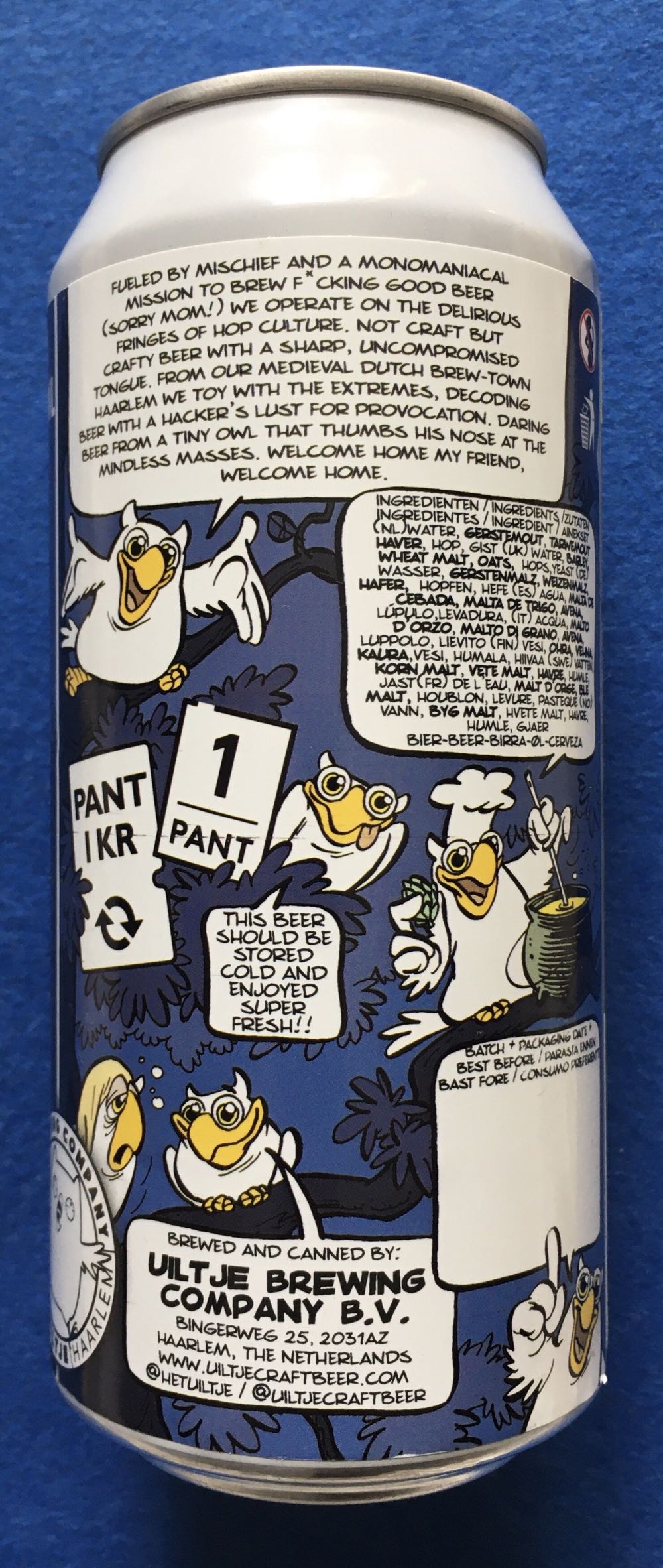 E.D. Phone Home - Uiltje Brewing Company (440 mL) alcohol collectible [Barcode 8719325539325] - Main Image 3