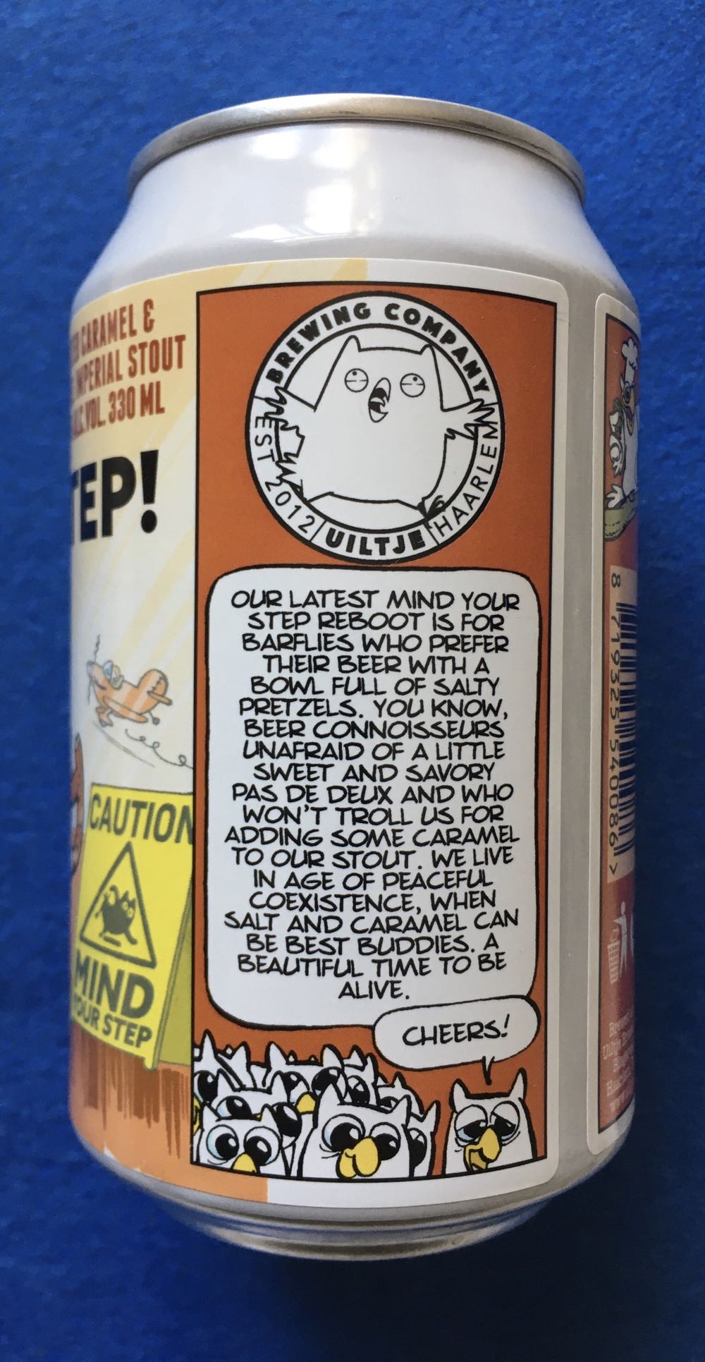 Mind Your Step! Salted Caramel & Pretzel Edition - Uiltje Brewing Company (330 mL) alcohol collectible [Barcode 8719325540086] - Main Image 3