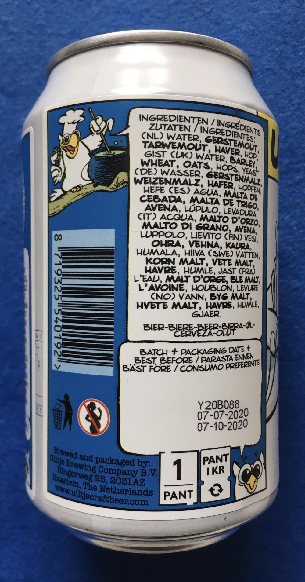 My Life Span Is 2 - Uiltje Brewing Company (330 mL) alcohol collectible [Barcode 8719325540192] - Main Image 4