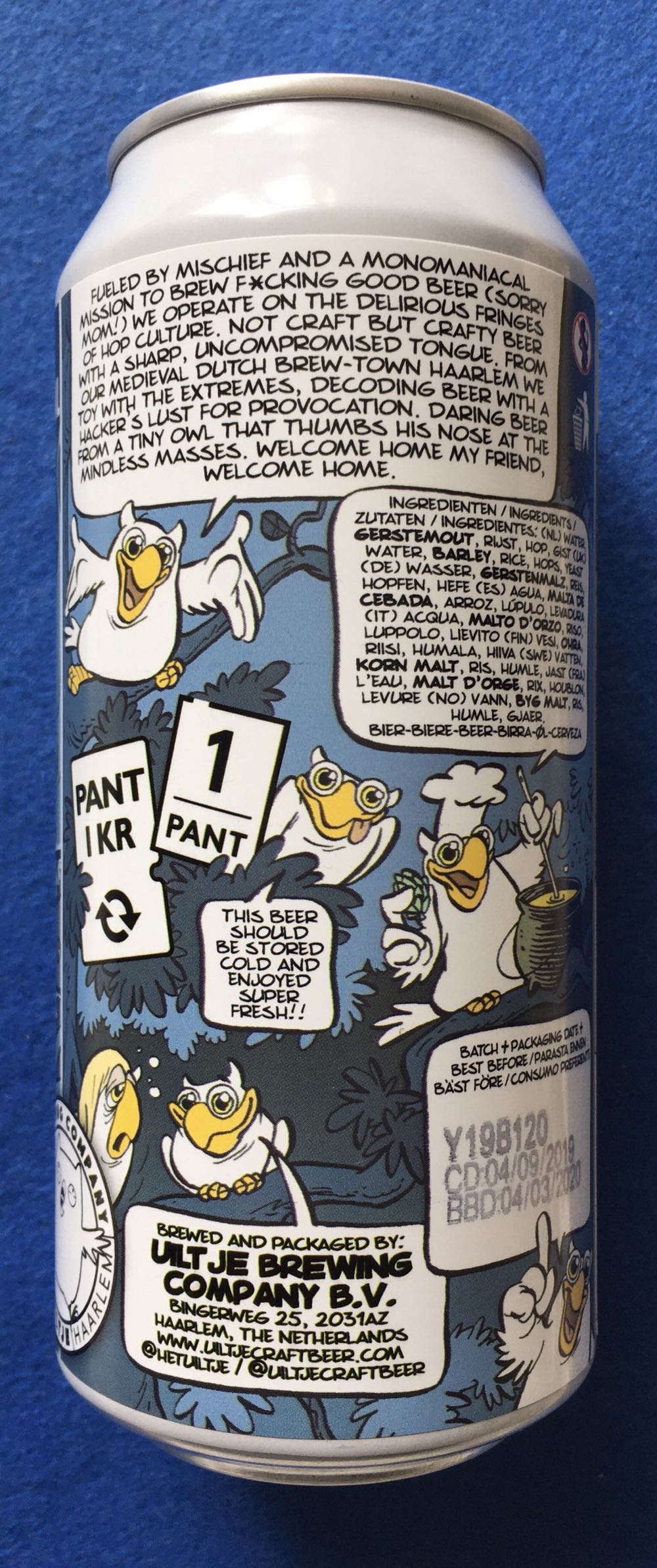 Soraci Stingrays From The Abyss - Uiltje Brewing Company (440 mL) alcohol collectible [Barcode 8719325539394] - Main Image 3