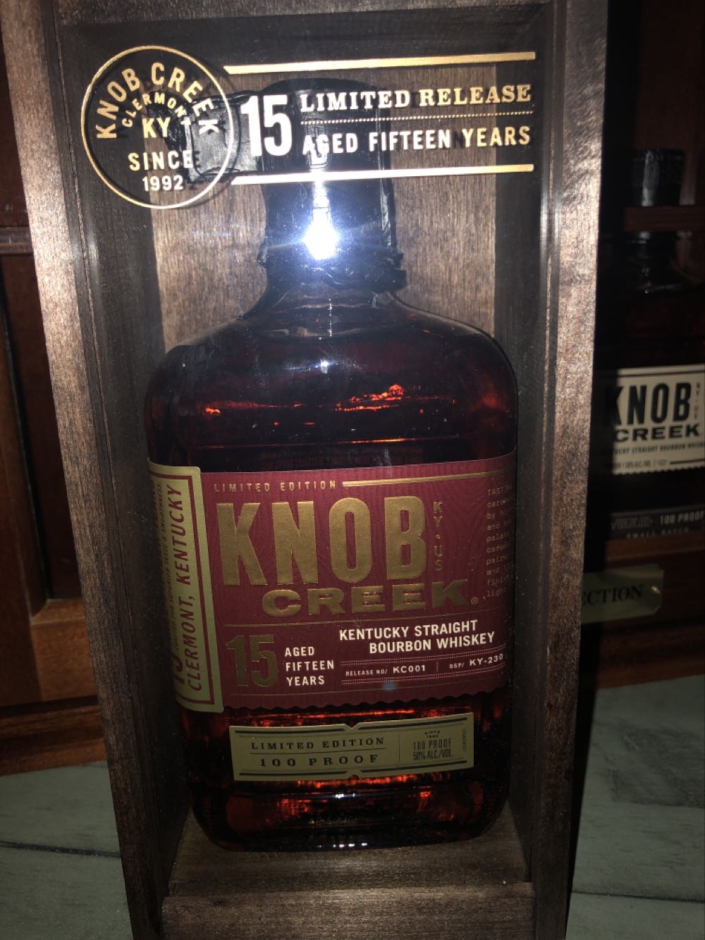 Knob Creek 15 Year - Knob Creek Distillery, Clermont, KY (750mL) alcohol collectible [Barcode 080686016892] - Main Image 3