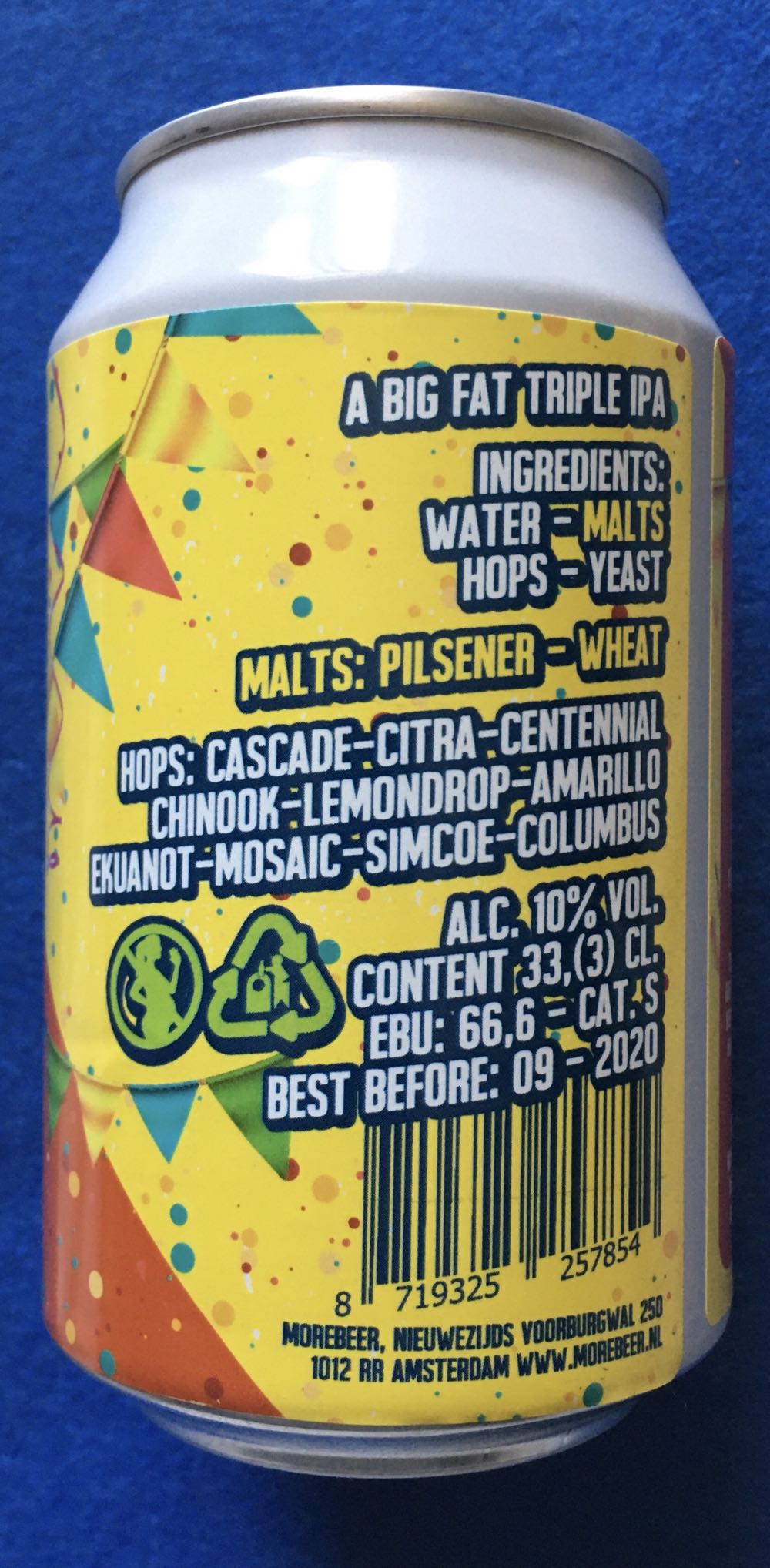 The Big Fat 10 Anniversary - Uiltje Brewing Company (330 mL) alcohol collectible [Barcode 8719325257854] - Main Image 3