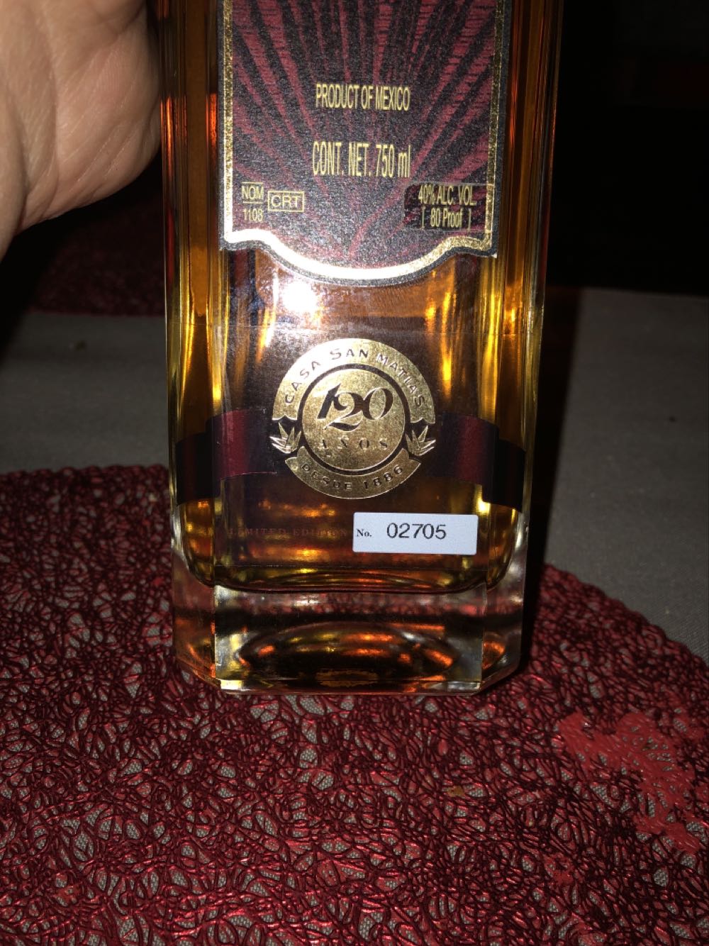 Pueblo Viejo Orgullo - NOM 1103 (750 mL) alcohol collectible [Barcode 750175204016] - Main Image 2