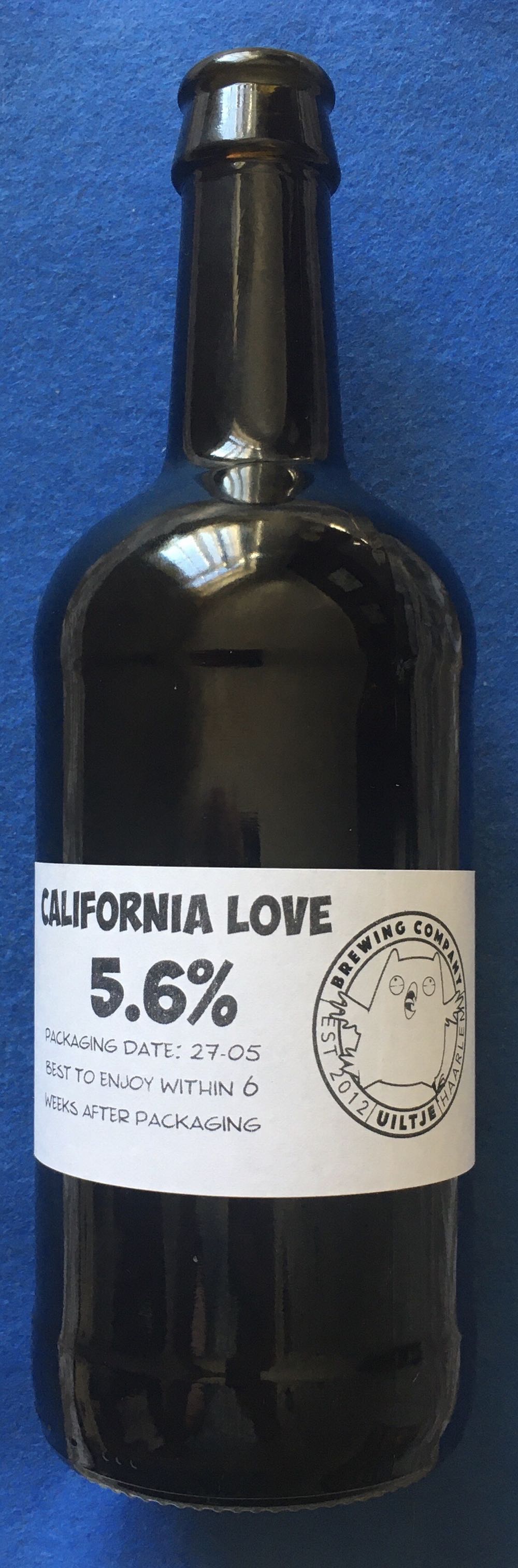 California Love - Uiltje Brewing Company (440 mL) alcohol collectible - Main Image 3