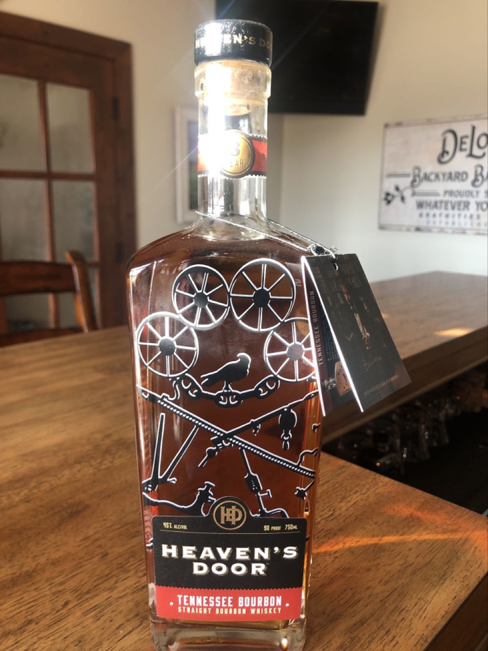 Heaven’s Door (Straight Bourbon) - Heaven Door Spirits (750 mL) alcohol collectible [Barcode 816136022621] - Main Image 2