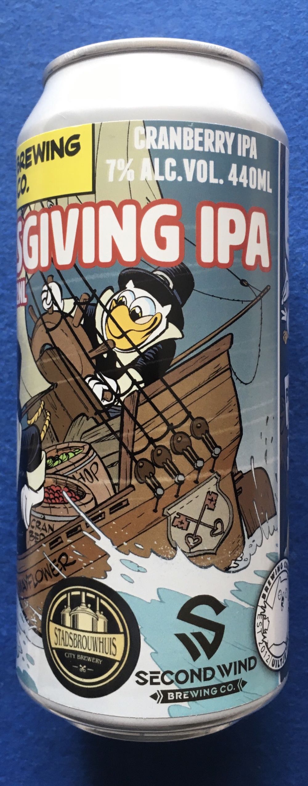 Thanksgiving IPA MF400#BATCH2NL - Uiltje Brewing Company (440 mL) alcohol collectible [Barcode 8719325539615] - Main Image 2