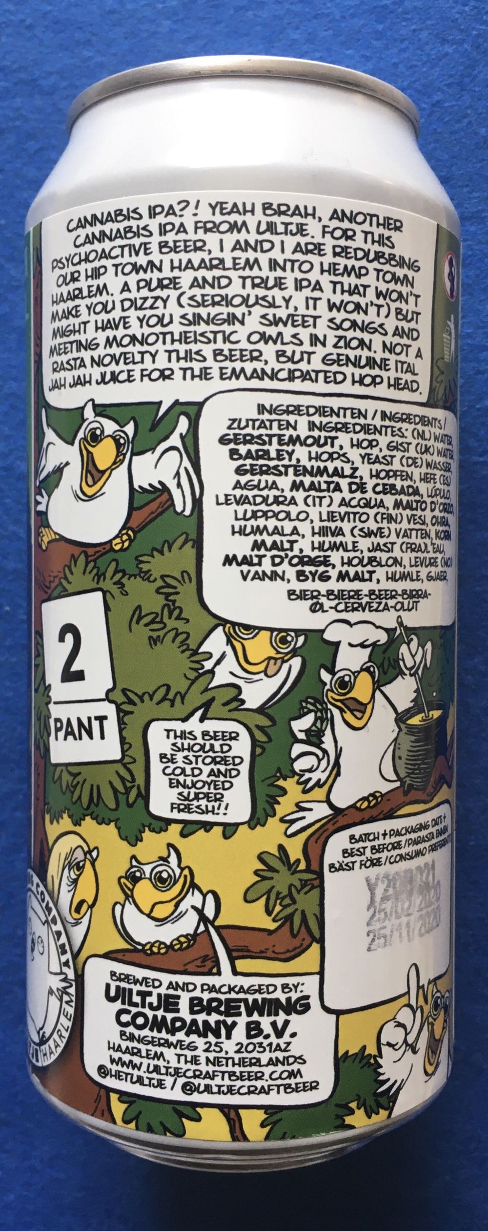 Three Little Owls - Uiltje Brewing Company (440 mL) alcohol collectible [Barcode 8719325539813] - Main Image 3