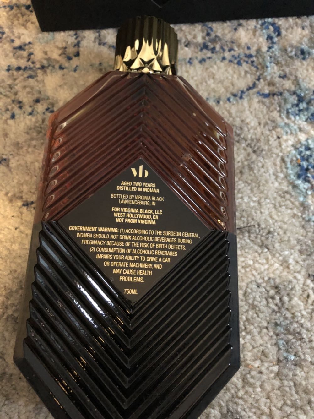 Virginia Black - Proximo Spirits (750 mL) alcohol collectible [Barcode 811538019170] - Main Image 3