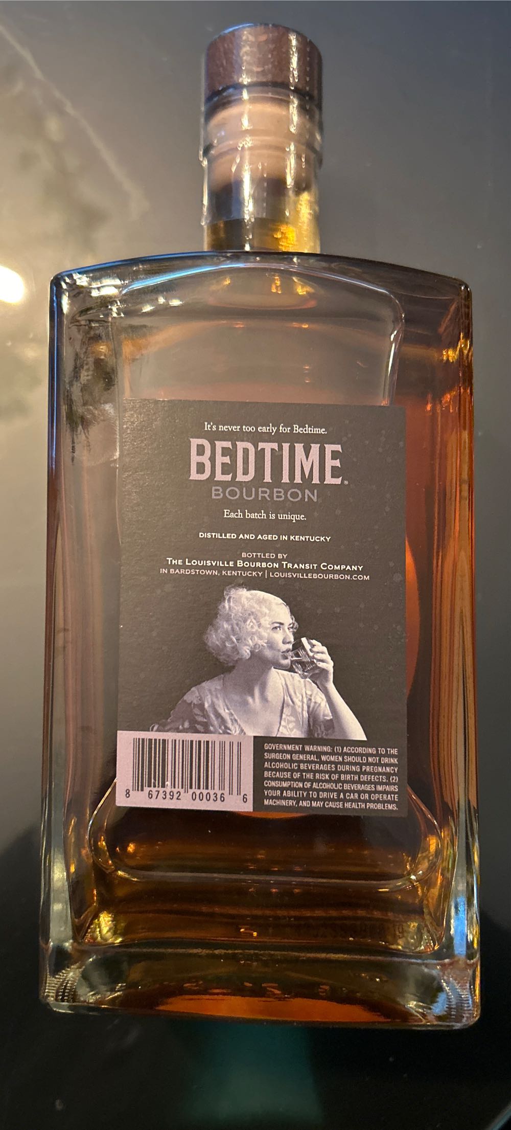 Bedtime - Louisville Bourbon Transit (750 mL) alcohol collectible [Barcode 867392000304] - Main Image 2