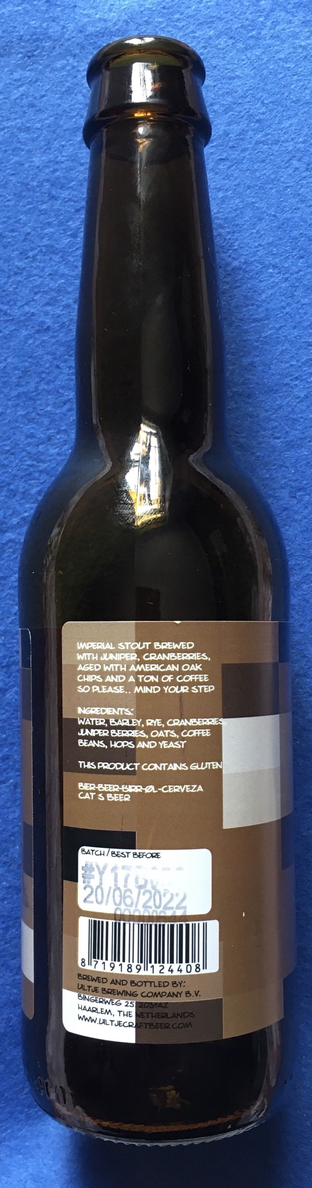 Mind Your Step Coffee Edition - Uiltje Brewing Company (330 mL) alcohol collectible [Barcode 8719189124408] - Main Image 3