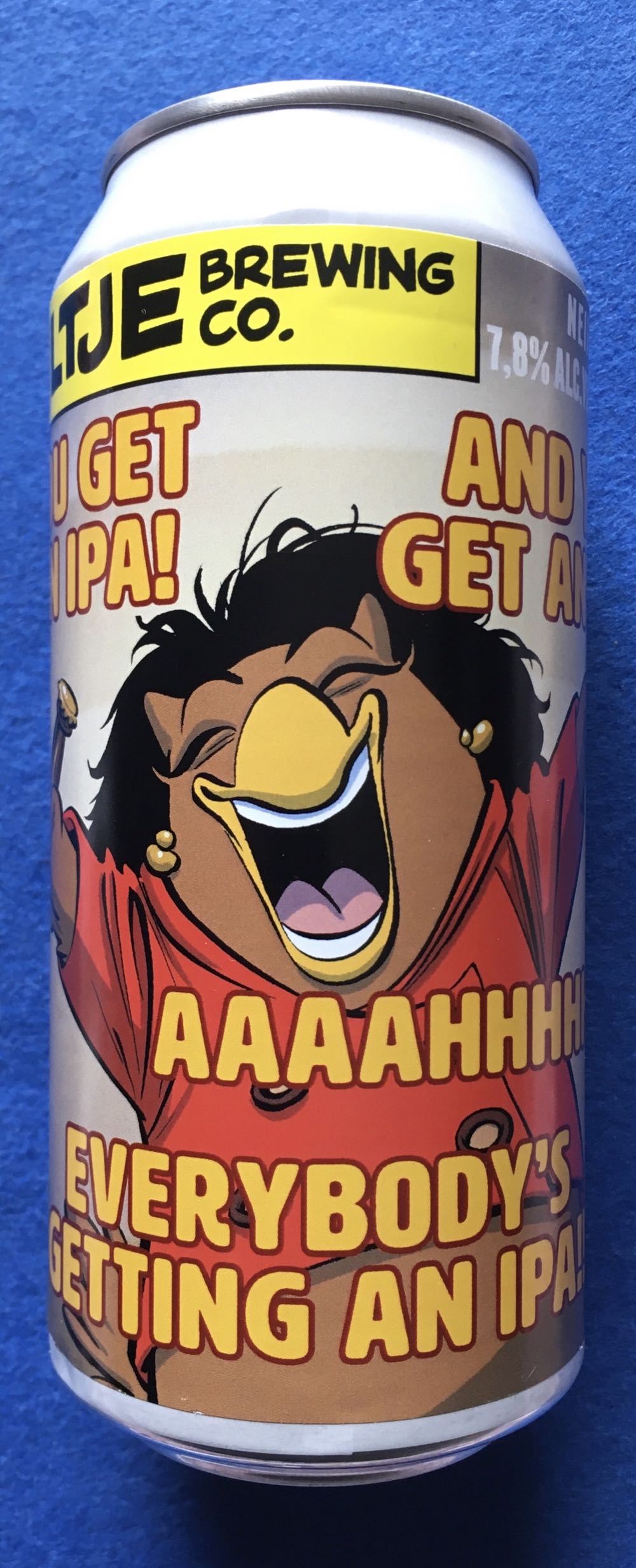 You Get An IPA! And You Get An IPA! Aaaahhhhhh! Everybody’s Getting An IPA!! - Uiltje Brewing Company (440 mL) alcohol collectible [Barcode 8719325540321] - Main Image 4