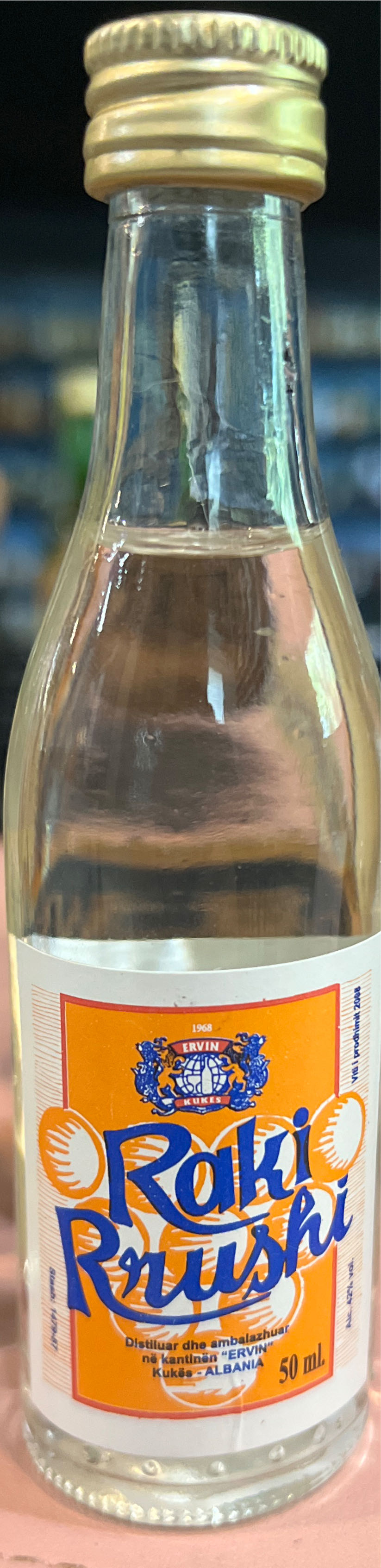 Raki Rrushi Durresi - Albania (50 mL) alcohol collectible - Main Image 3