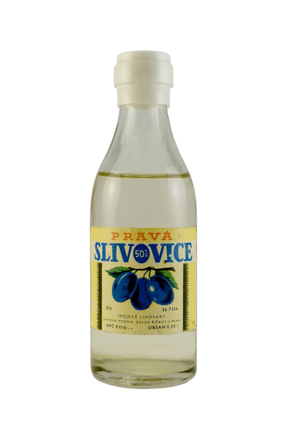 Slivovice Prava - Czechoslovakia (50 mL) alcohol collectible - Main Image 1