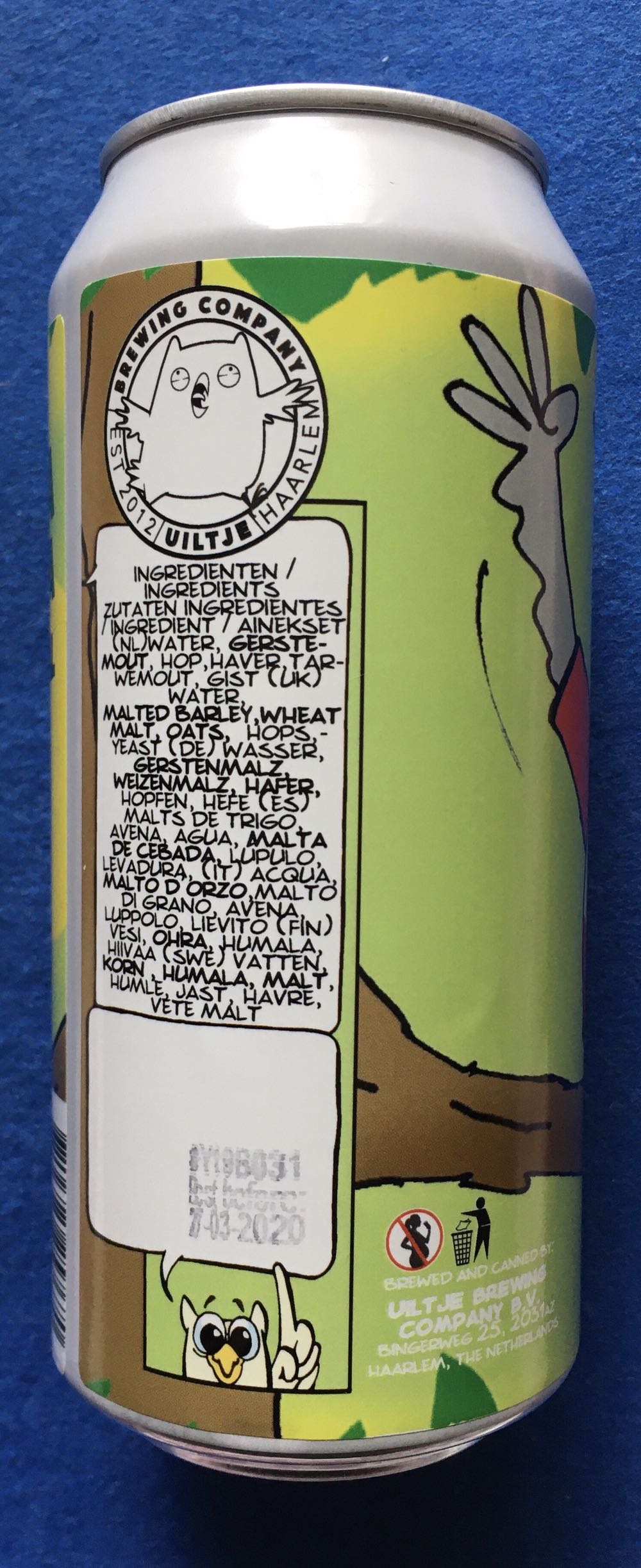 Anniversaripa - Uiltje Brewing Company (440 mL) alcohol collectible [Barcode 8719325257670] - Main Image 3