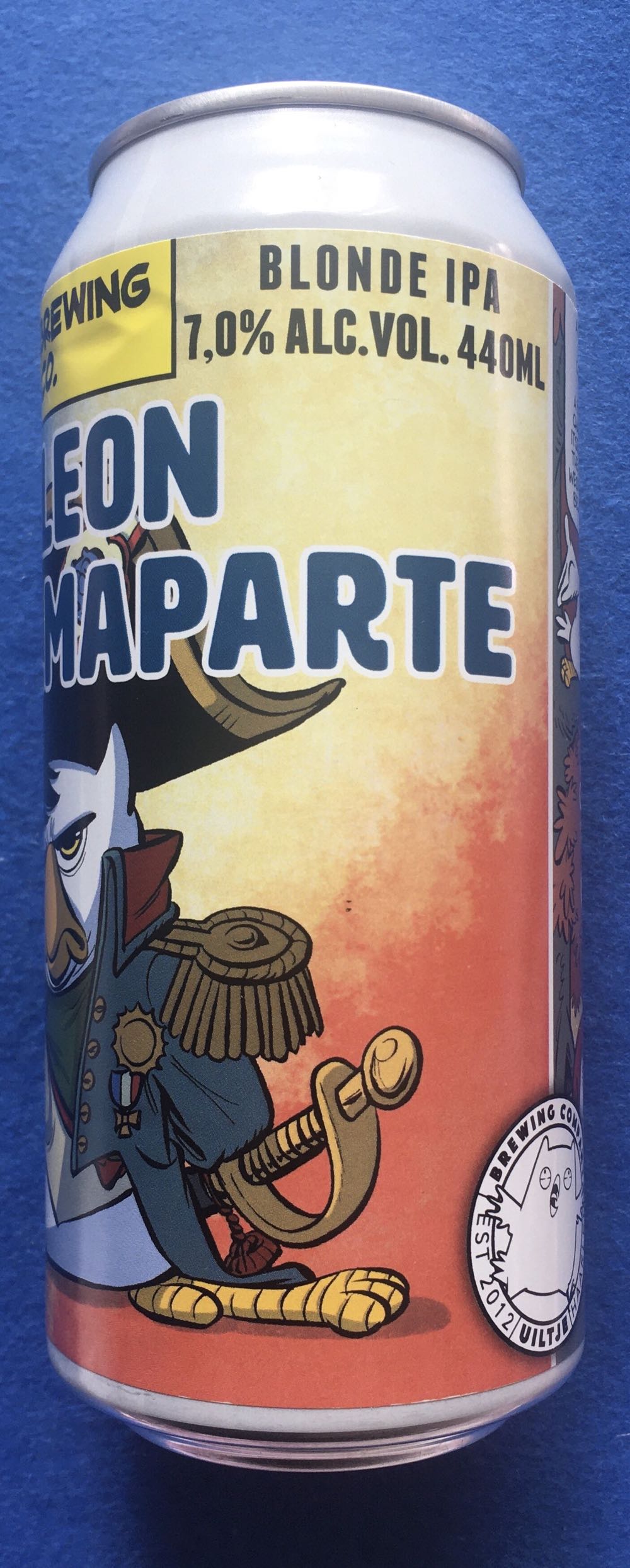 Napoleon Belmaparte - Uiltje Brewing Company (440 mL) alcohol collectible [Barcode 8719325540314] - Main Image 2