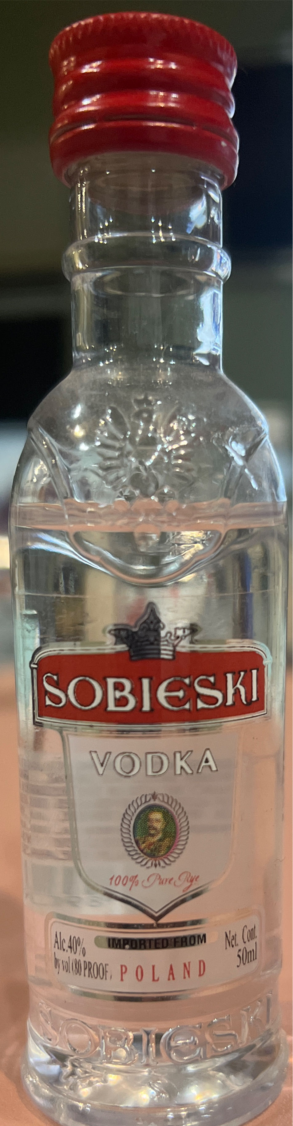 Sobieski  (50 mL) alcohol collectible [Barcode 089016008255] - Main Image 2