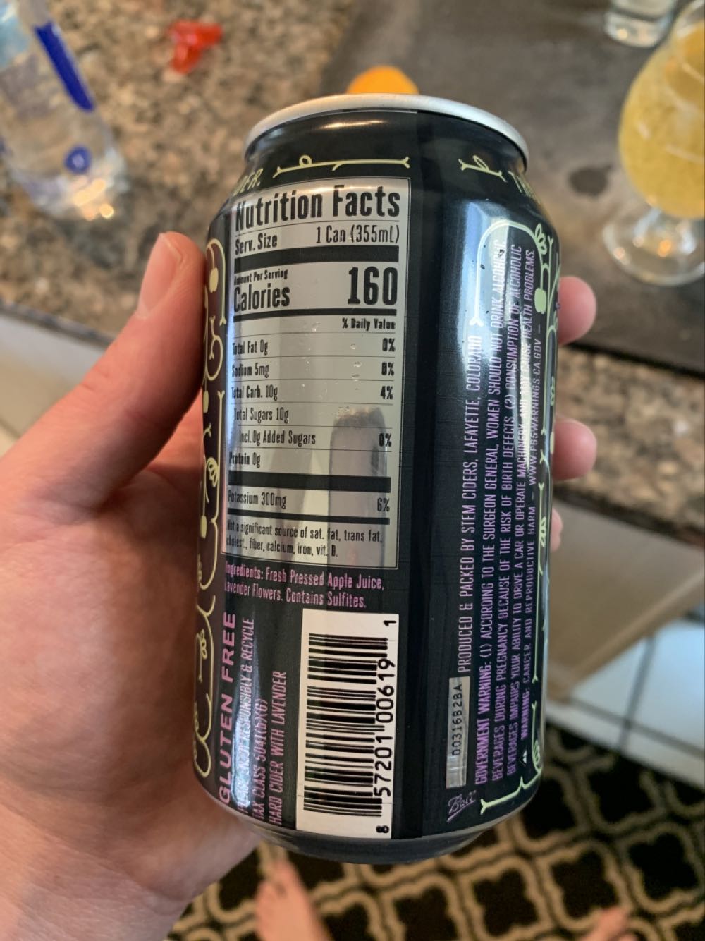 Lavender Apple Cider - Stem Ciders alcohol collectible [Barcode 857201006191] - Main Image 2