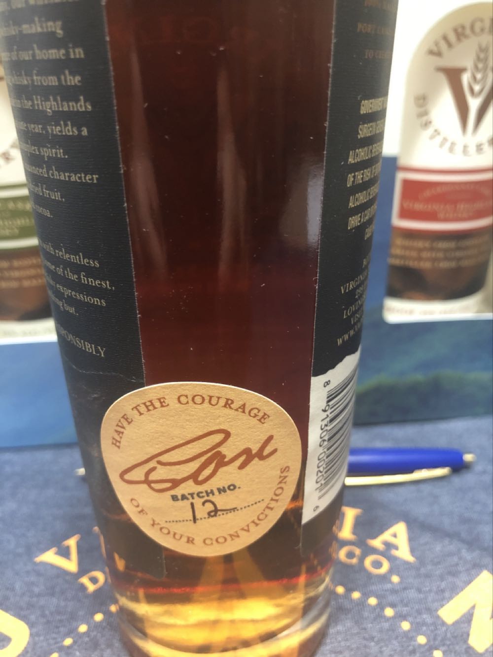 Virginia Distillery Port Cask Finished - Virginia Distillery Company (375 mL) alcohol collectible [Barcode 891306002016] - Main Image 2