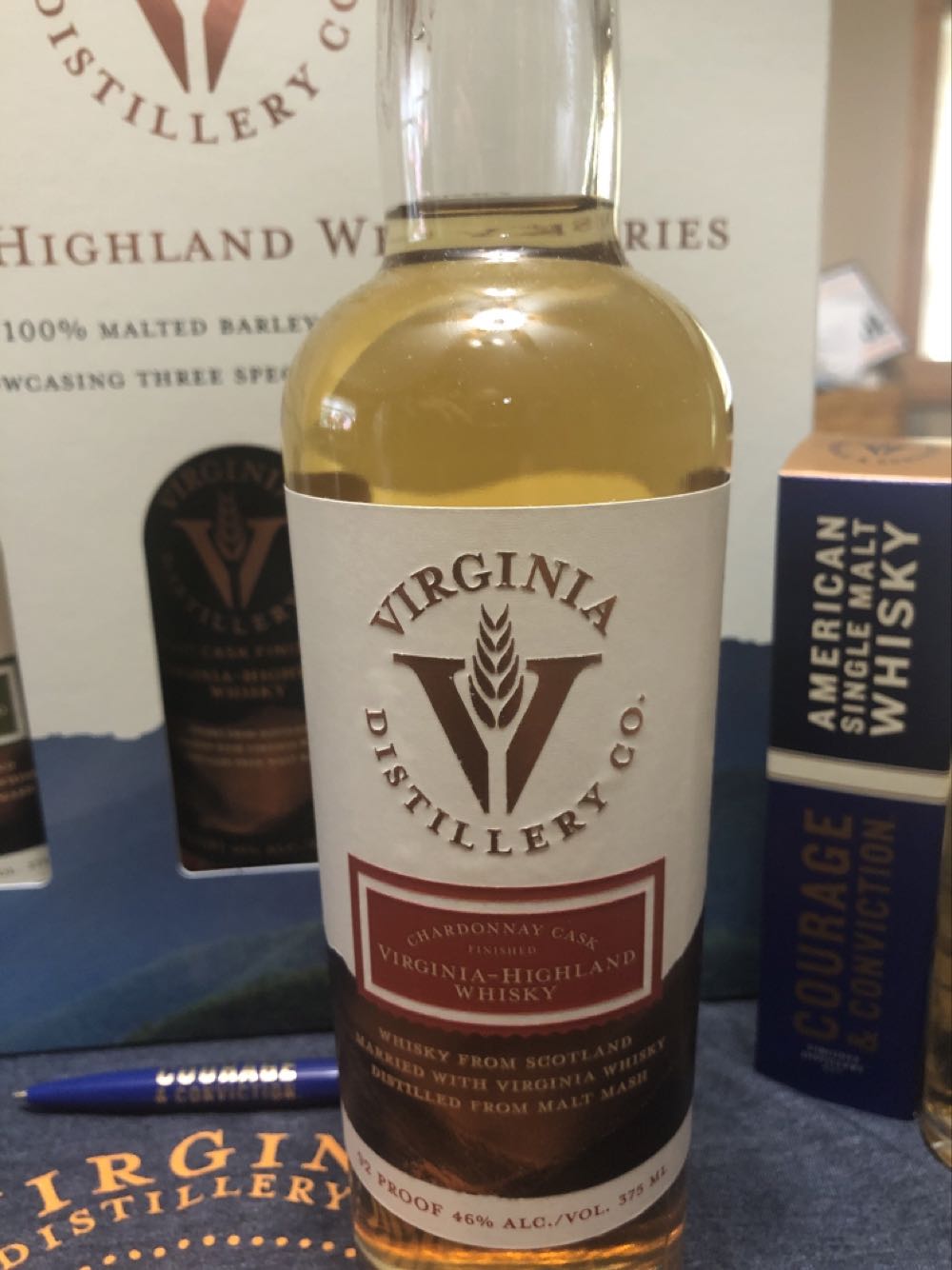 Virginia Distillery Chardonnay Cask - Virginia Distillery Company (375 mL) alcohol collectible [Barcode 891306002139] - Main Image 1