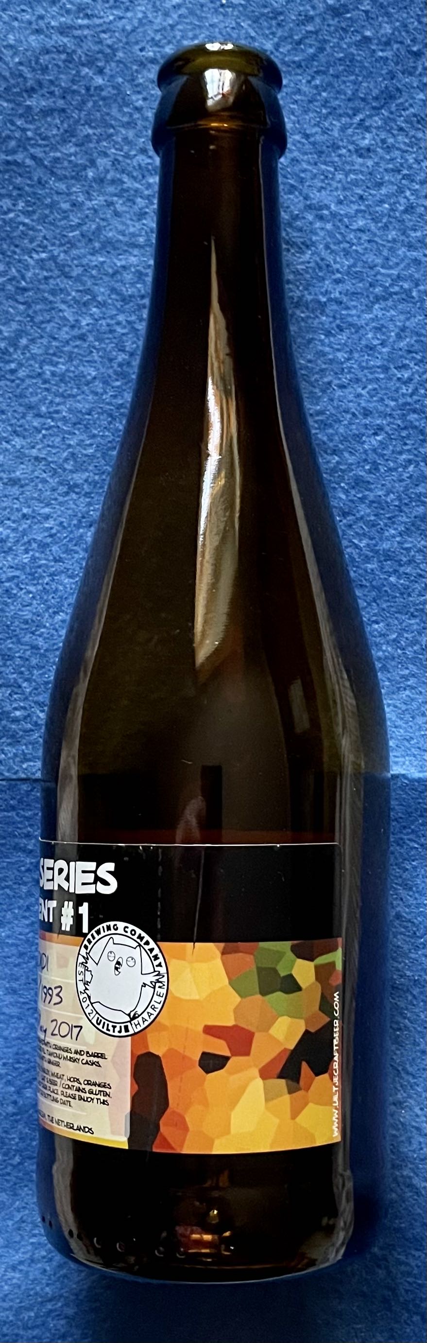 Sequence Series Barrel Ferment # 1 - Uiltje Brewing Company (500 mL) alcohol collectible [Barcode 8719189124675] - Main Image 4