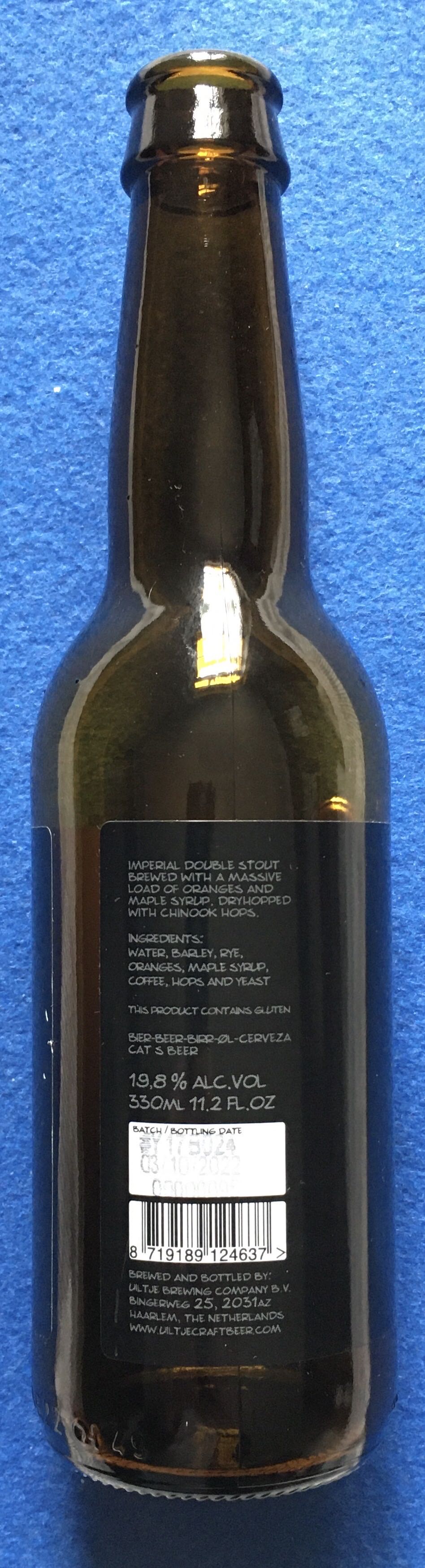 Mind The Gap - Uiltje Brewing Company (330 mL) alcohol collectible [Barcode 8719189124637] - Main Image 2