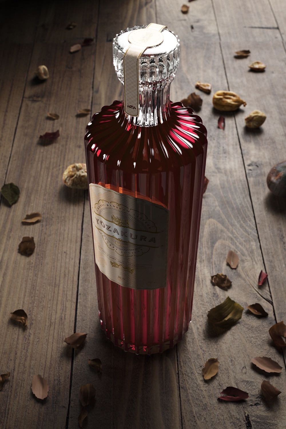 YOZAKURA CHERRY LIQUEUR  alcohol collectible - Main Image 2