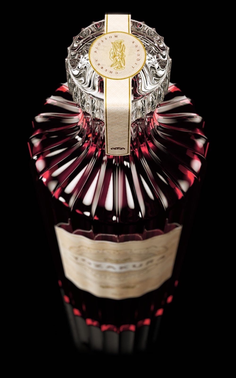 YOZAKURA CHERRY LIQUEUR  alcohol collectible - Main Image 3