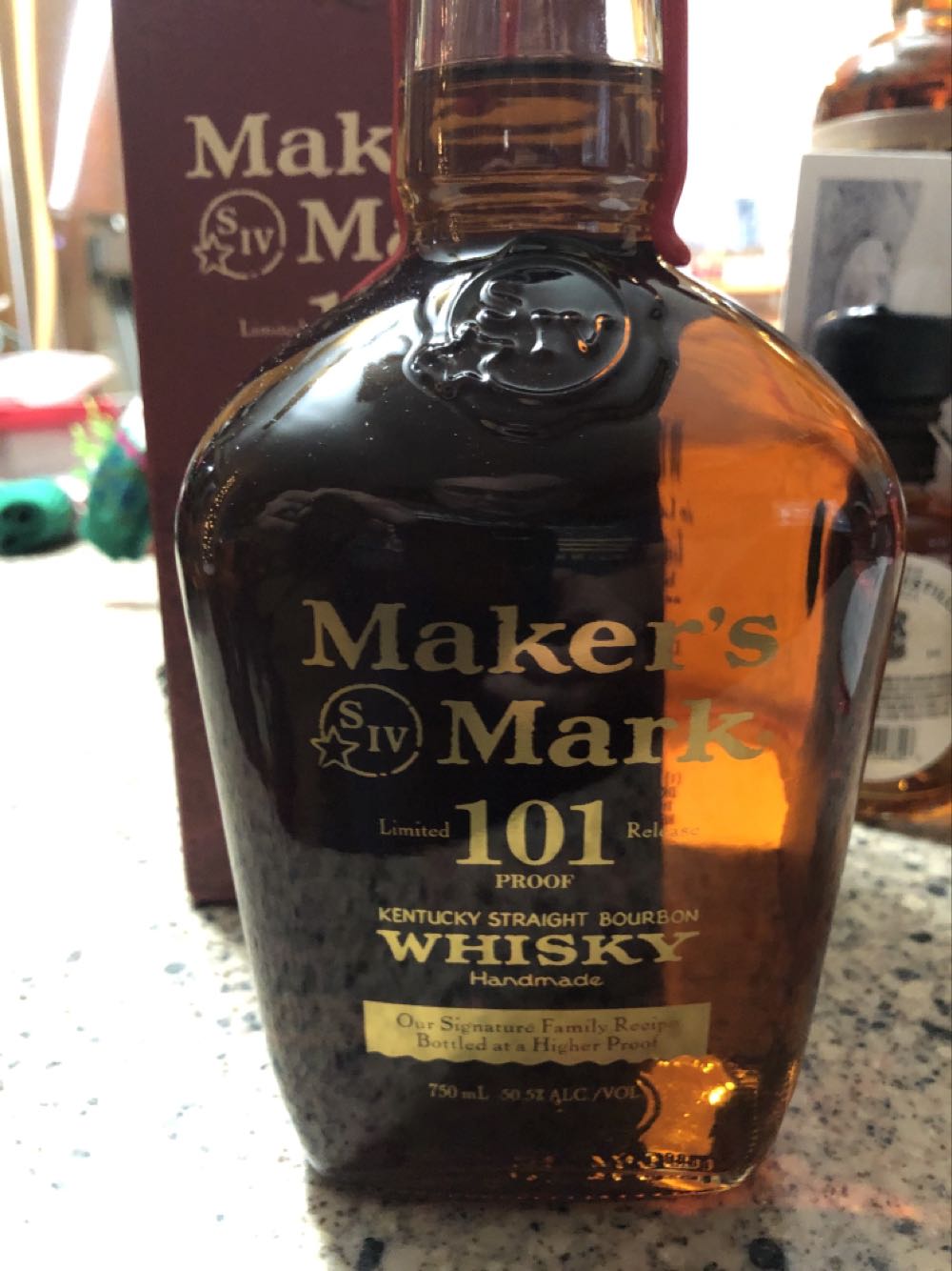 Maker’s Mark 101 Proof Limited Release Bourbon In box - The Maker’s Mark Distillery, Inc. (750mL) alcohol collectible [Barcode 085246501566] - Main Image 2