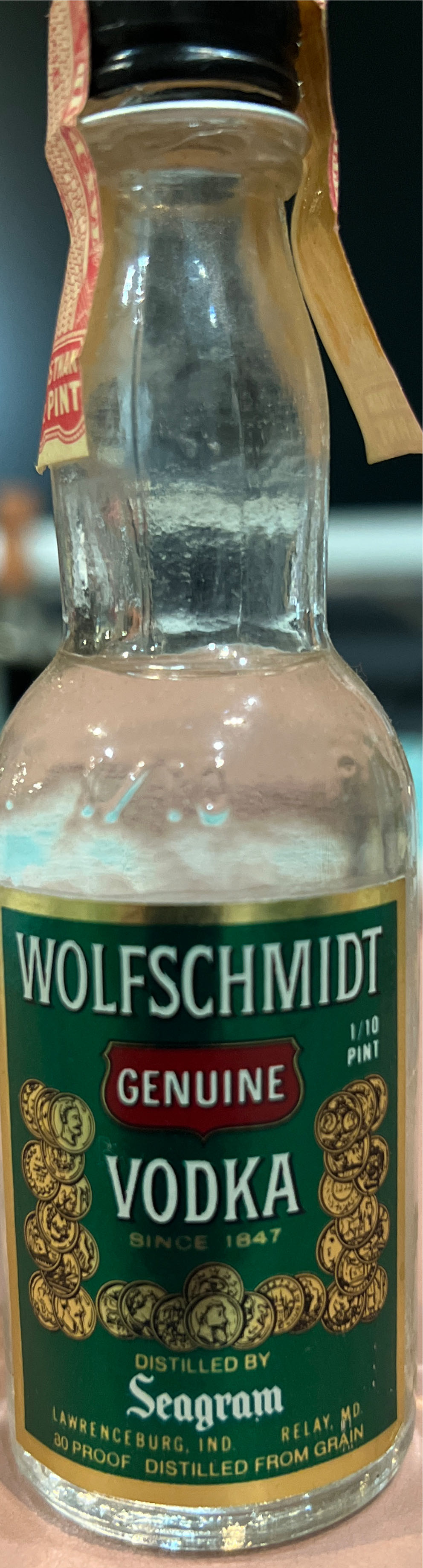 Wolfschmidt Vodka  (750 mL) alcohol collectible - Main Image 3