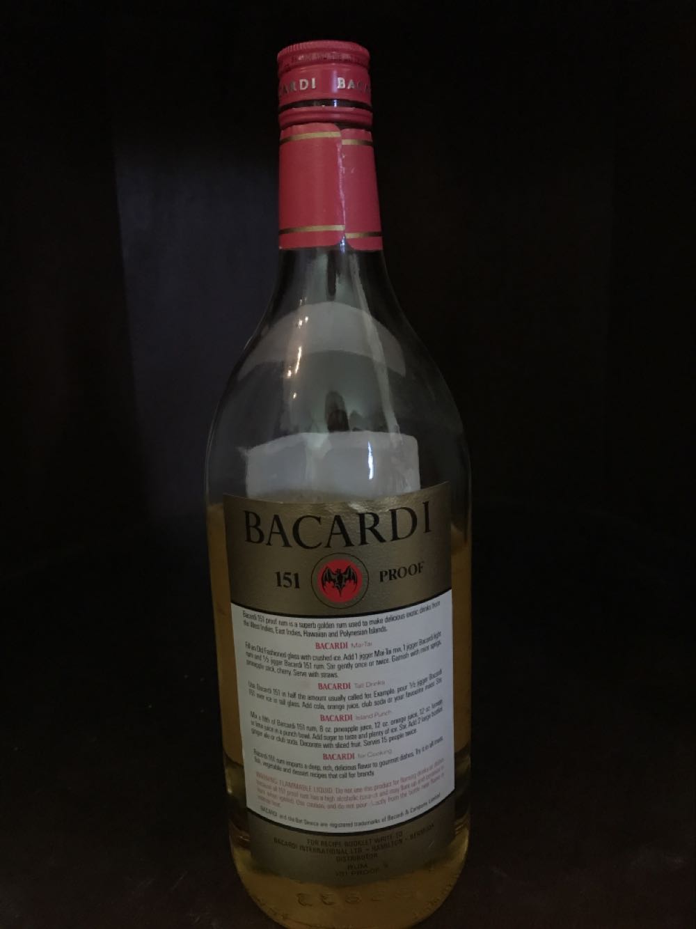 Bacardi Superior 151 proof  (1.14 L) alcohol collectible - Main Image 2