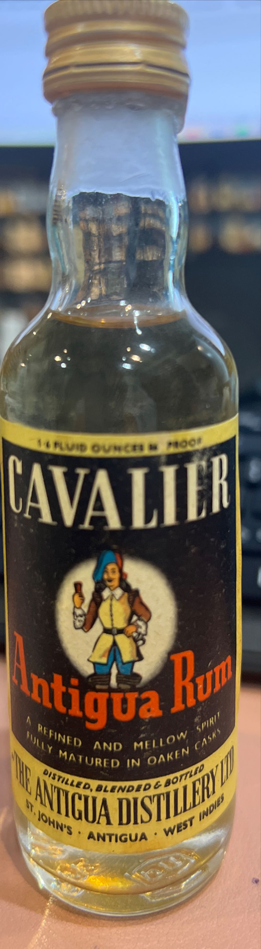 Cavalier Antigua Rum  (250 mL) alcohol collectible - Main Image 2