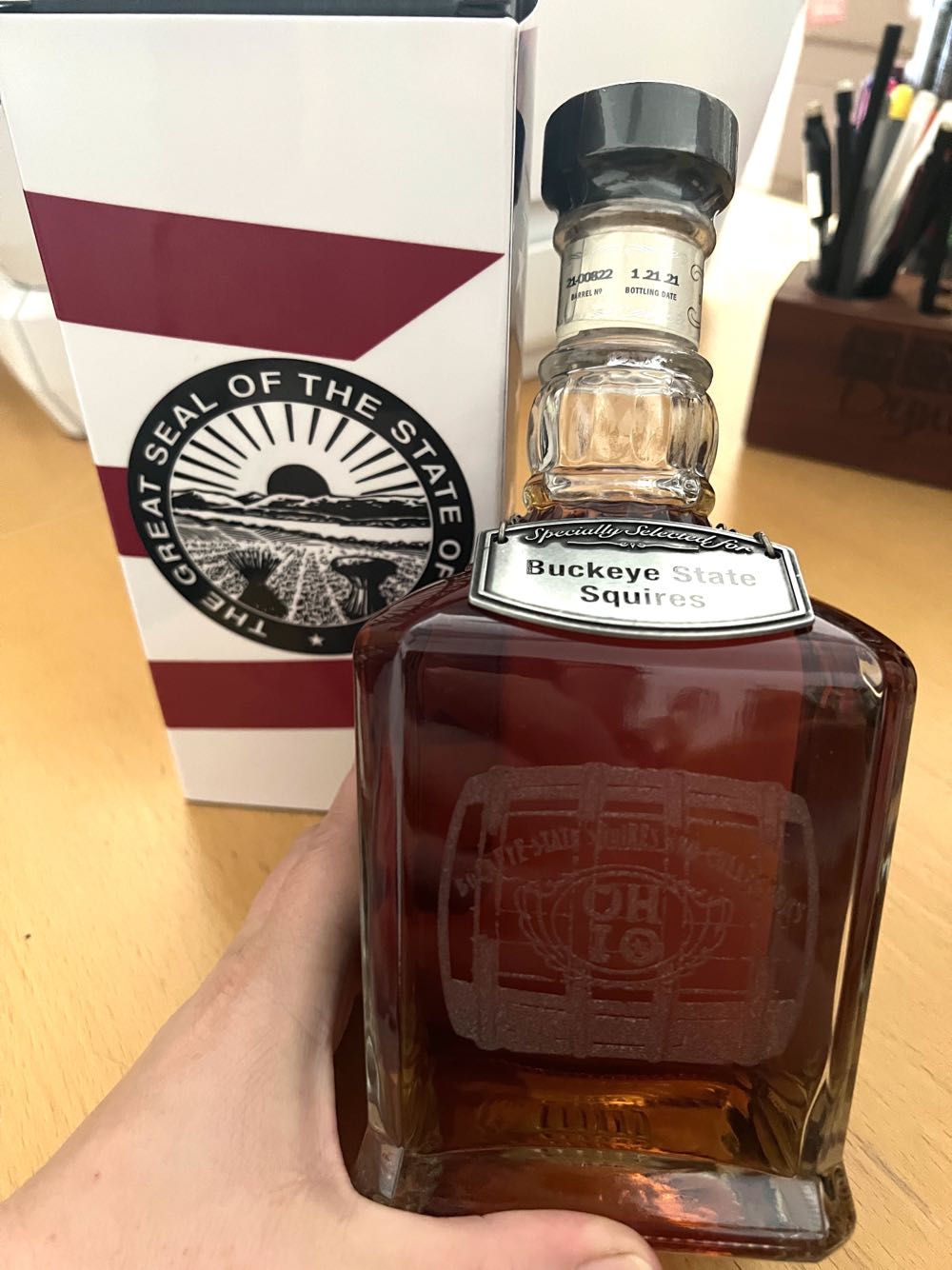 Buckeye State Squires - Brown Foreman Distillers (750 mL) alcohol collectible - Main Image 3