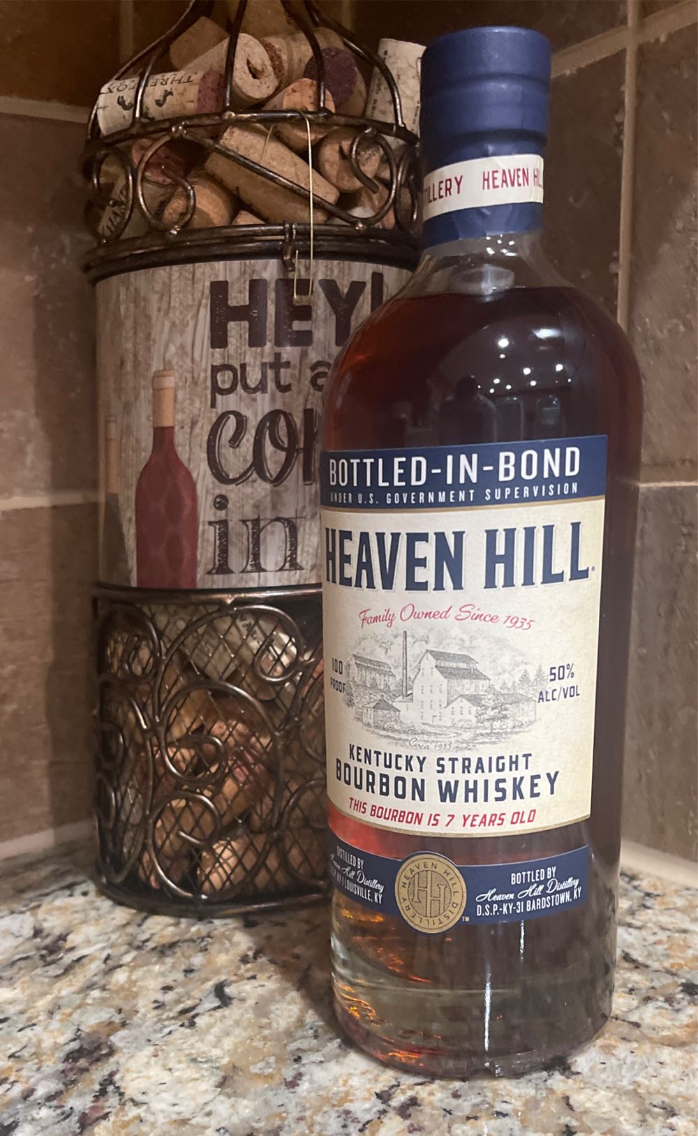 Heaven Hill Bottle in Bond 7 Year - Heaven Hill Distillery (750mL) alcohol collectible [Barcode 096749002429] - Main Image 4