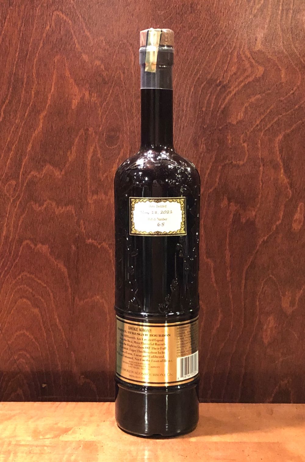 Smoke Wagon Uncut Unfiltered Bourbon Whiskey - Nevada H&C Distilling Company (750mL) alcohol collectible [Barcode 858764003047] - Main Image 4